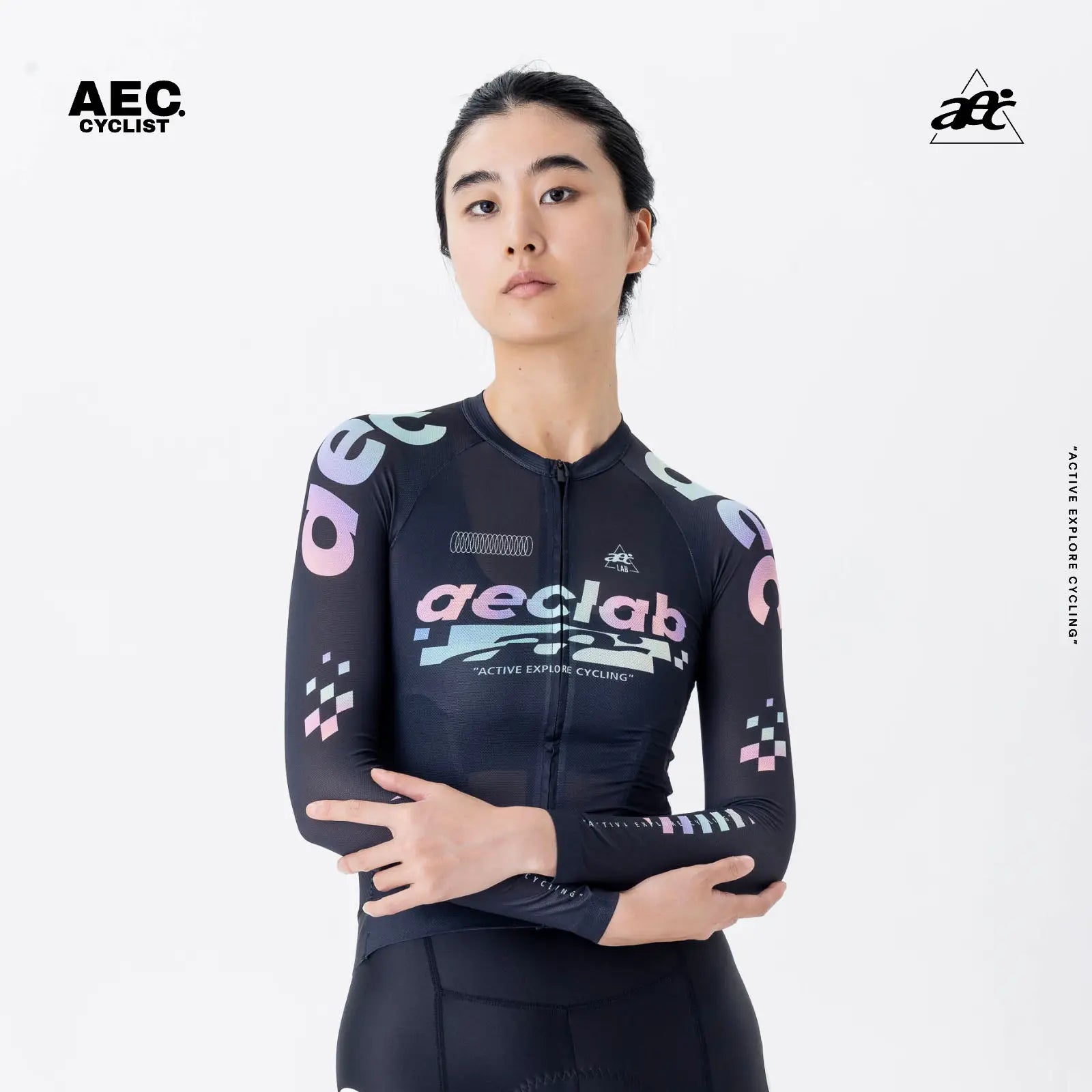 AEC Women's Cyber Glow Series Long Sleeve Cycling Jersey