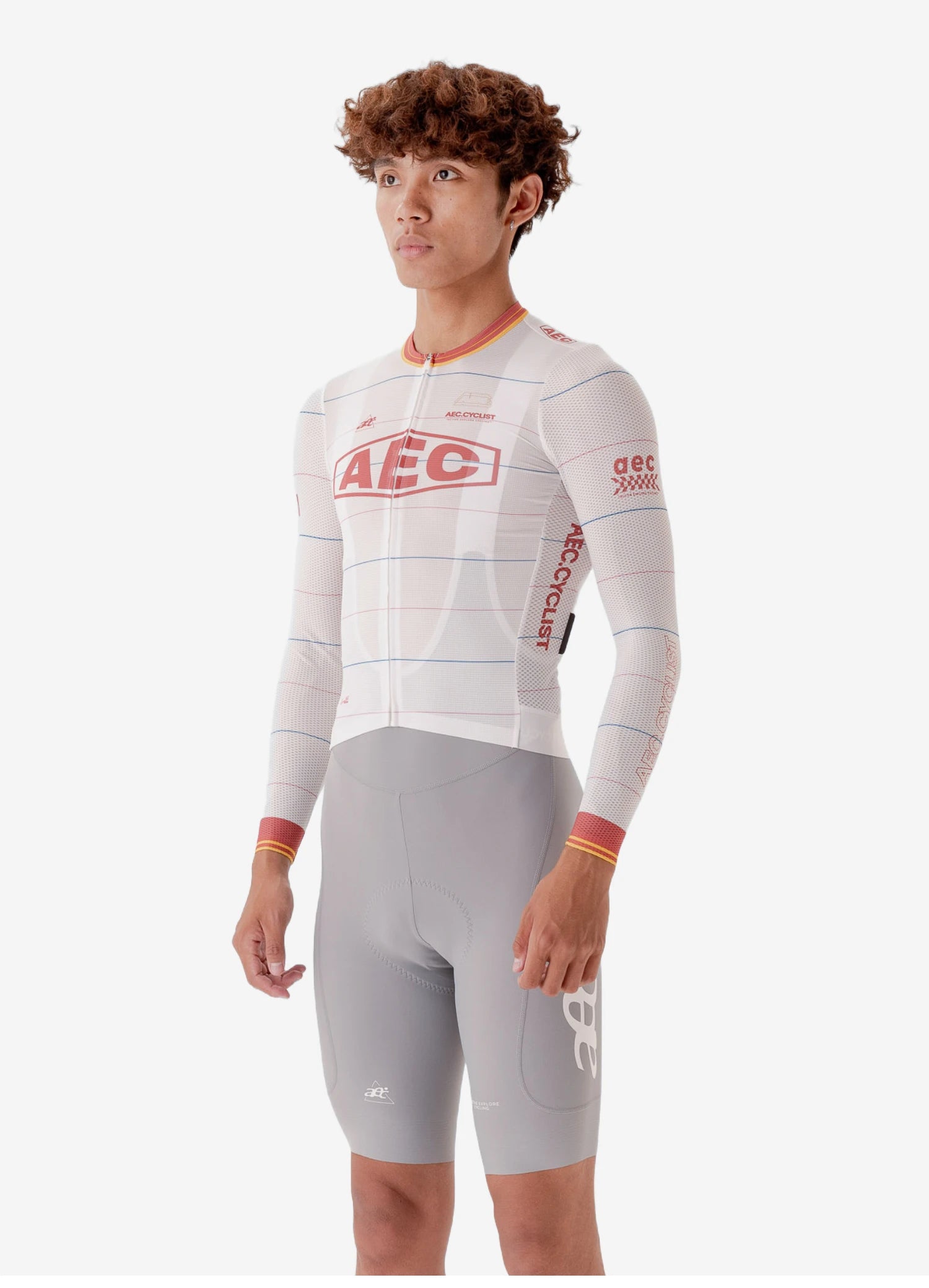 AEC Men's Parallel Line Series Long Sleeve Cycling Jersey