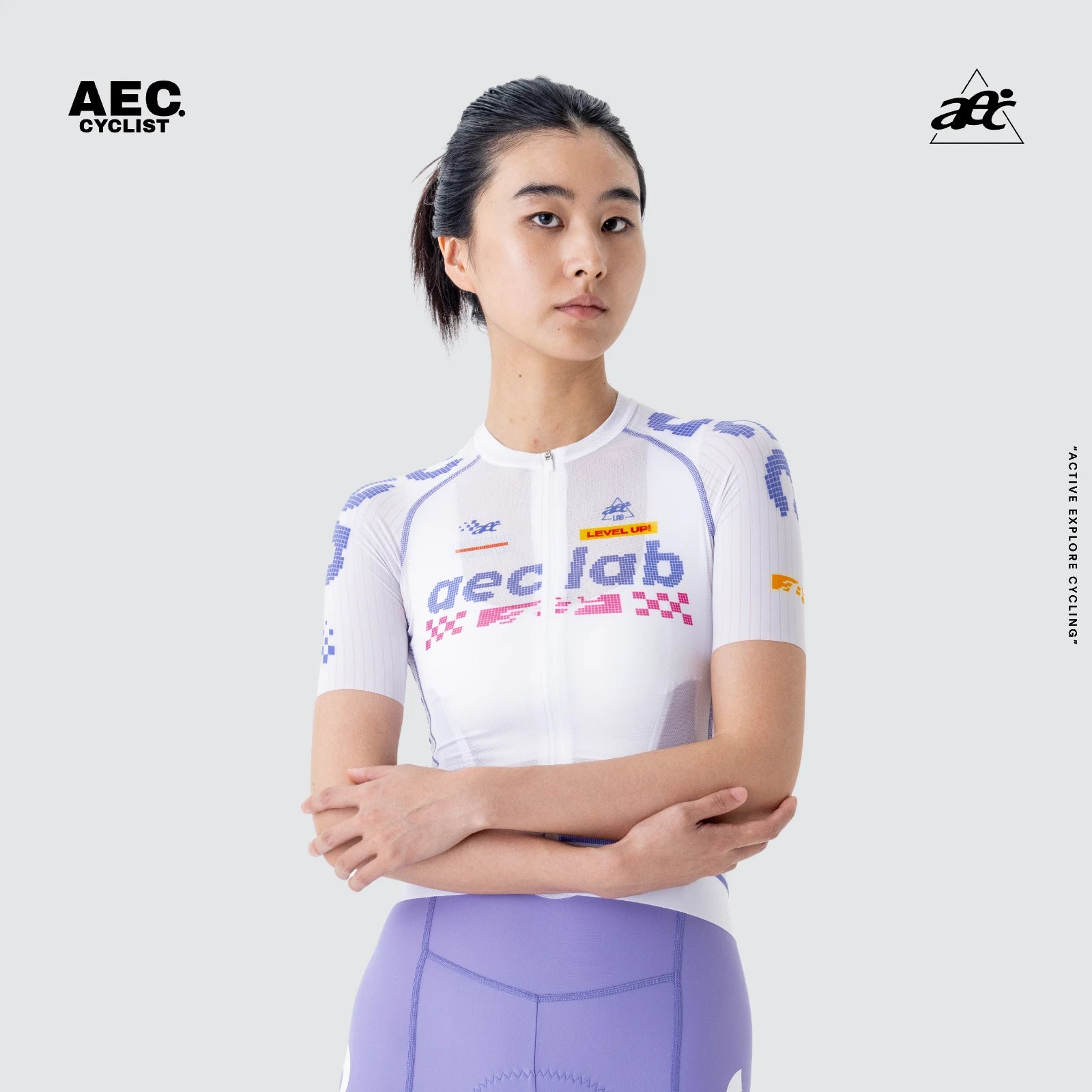 AEC Women's Pixel Game Series Short Sleeve Cycling Jersey
