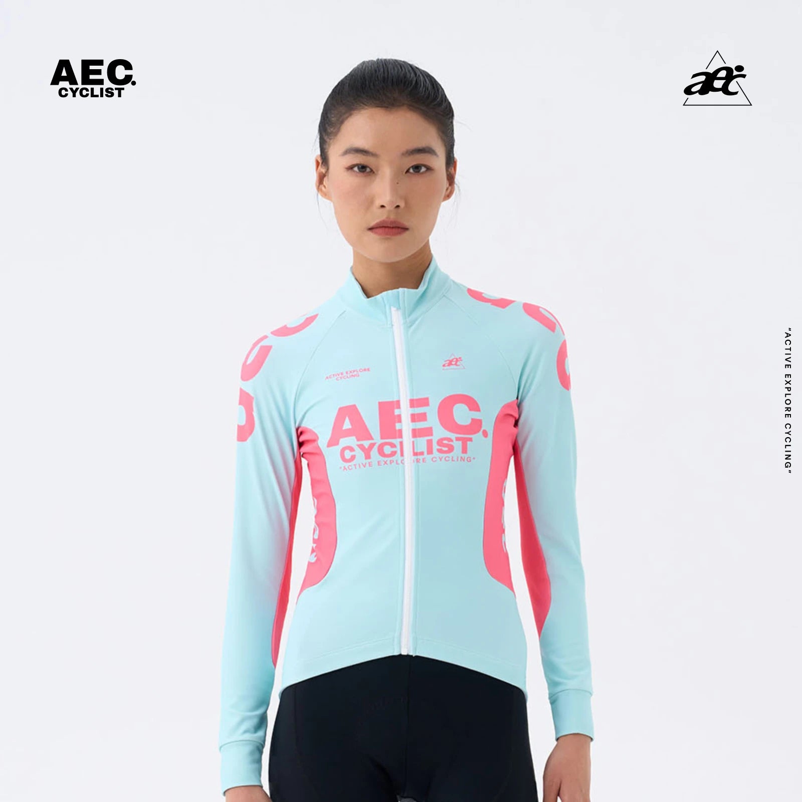 AEC Women's Yicai Series Premium Thermal Fleece Cycling Jersey