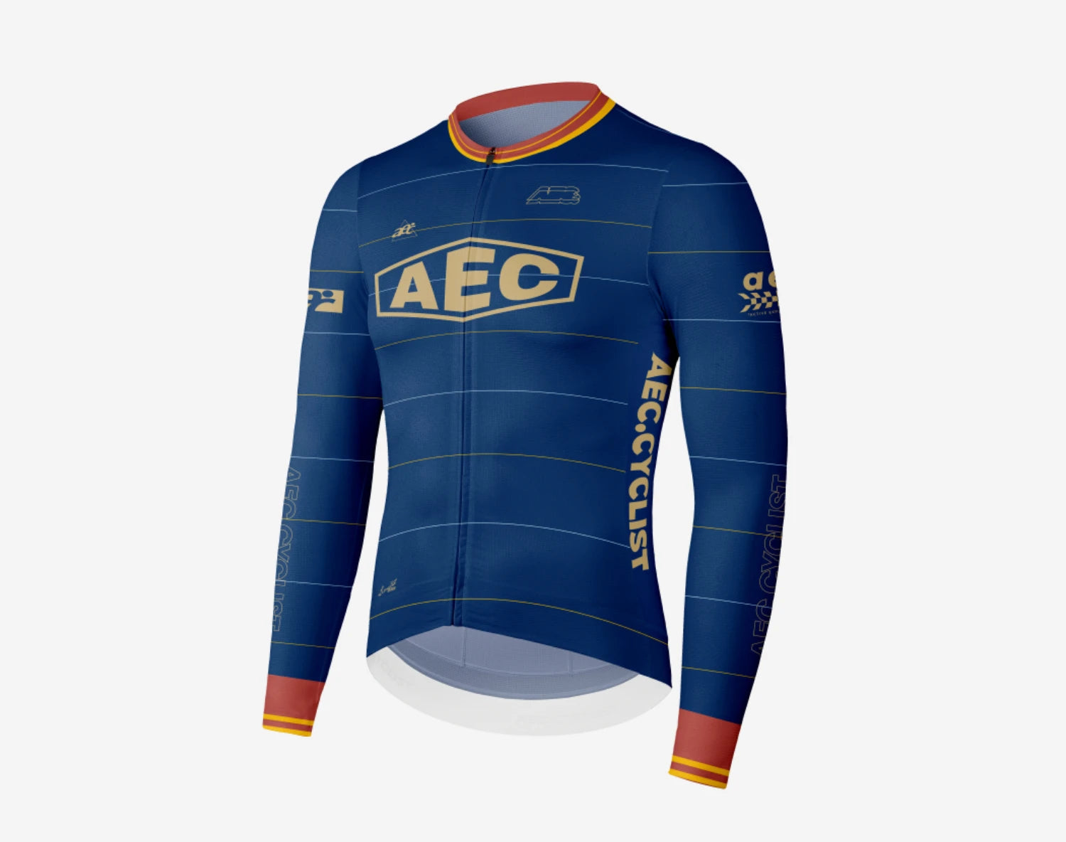 AEC Men's Parallel Line Series Long Sleeve Cycling Jersey