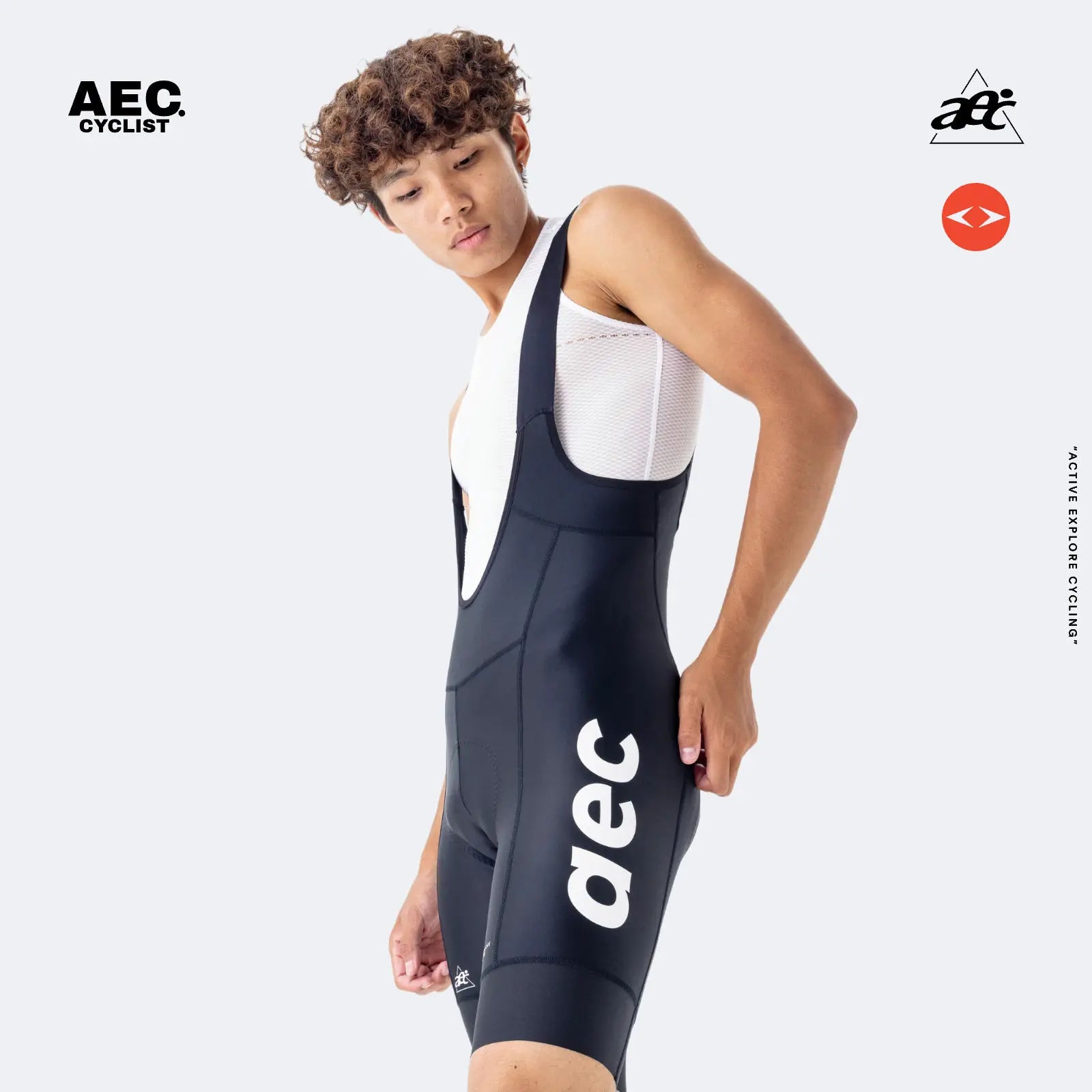 AEC Men's Chi Ran Series High Elastic Padded Cycling Bib Shorts