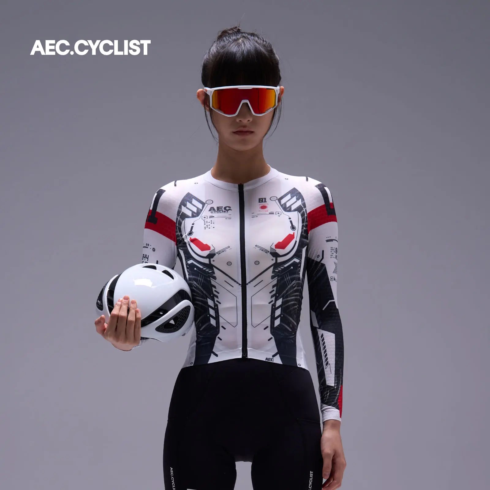 AEC Unisex Mecha Limited Edition Long Sleeve Road Cycling Jersey