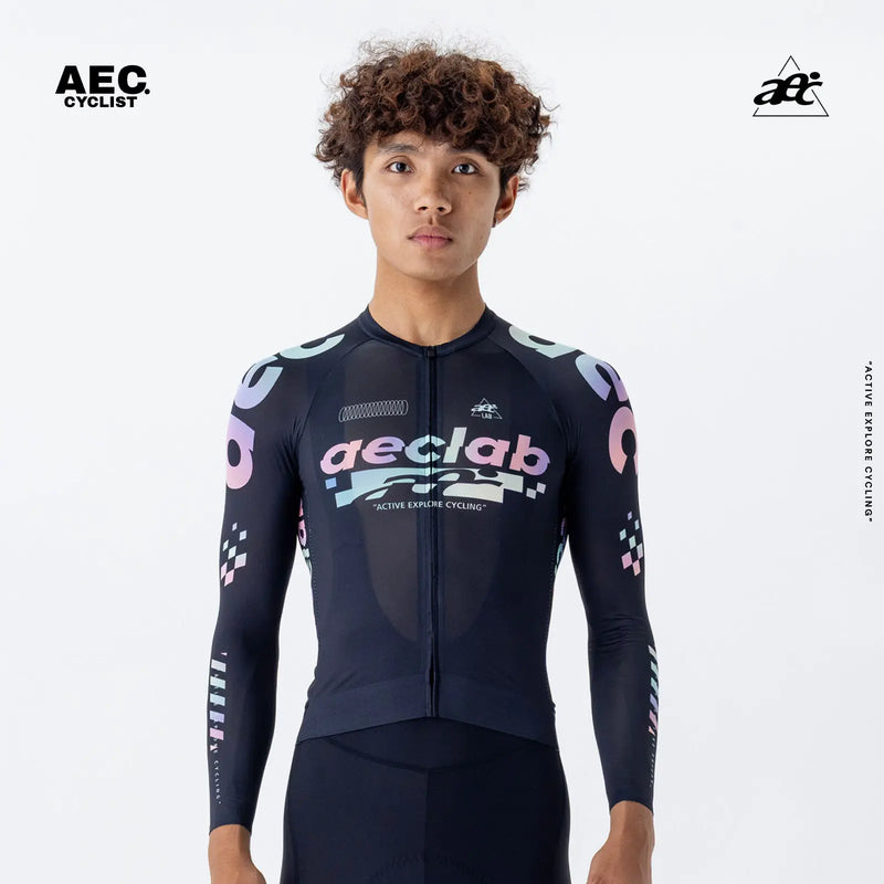 AEC Men's Cyber Series Long Sleeve Cycling Jersey