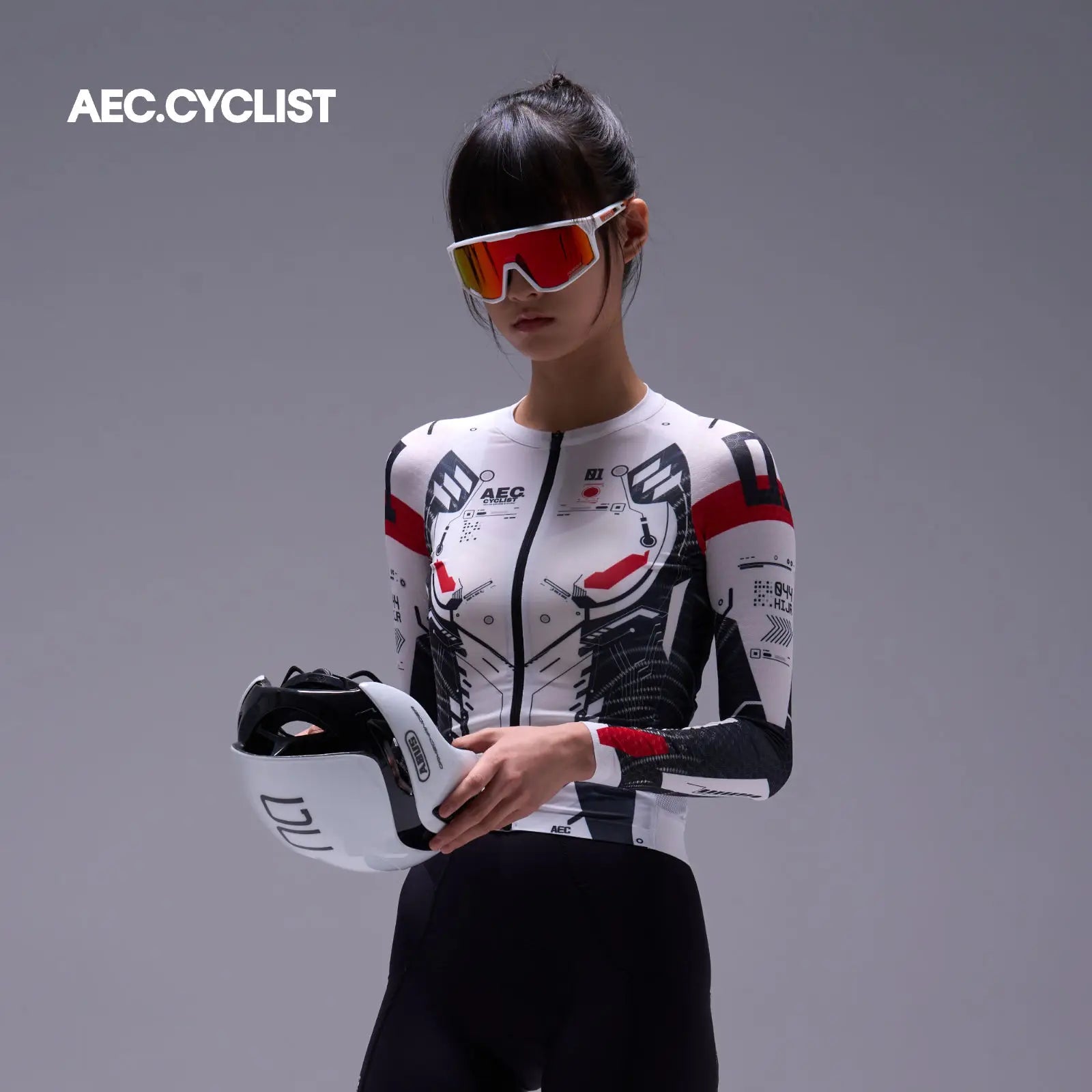 AEC Unisex Mecha Limited Edition Long Sleeve Road Cycling Jersey