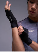 AEC Spring Summer Universal Half Finger Road Cycling Gloves Black White Breathable Shock-Absorbing