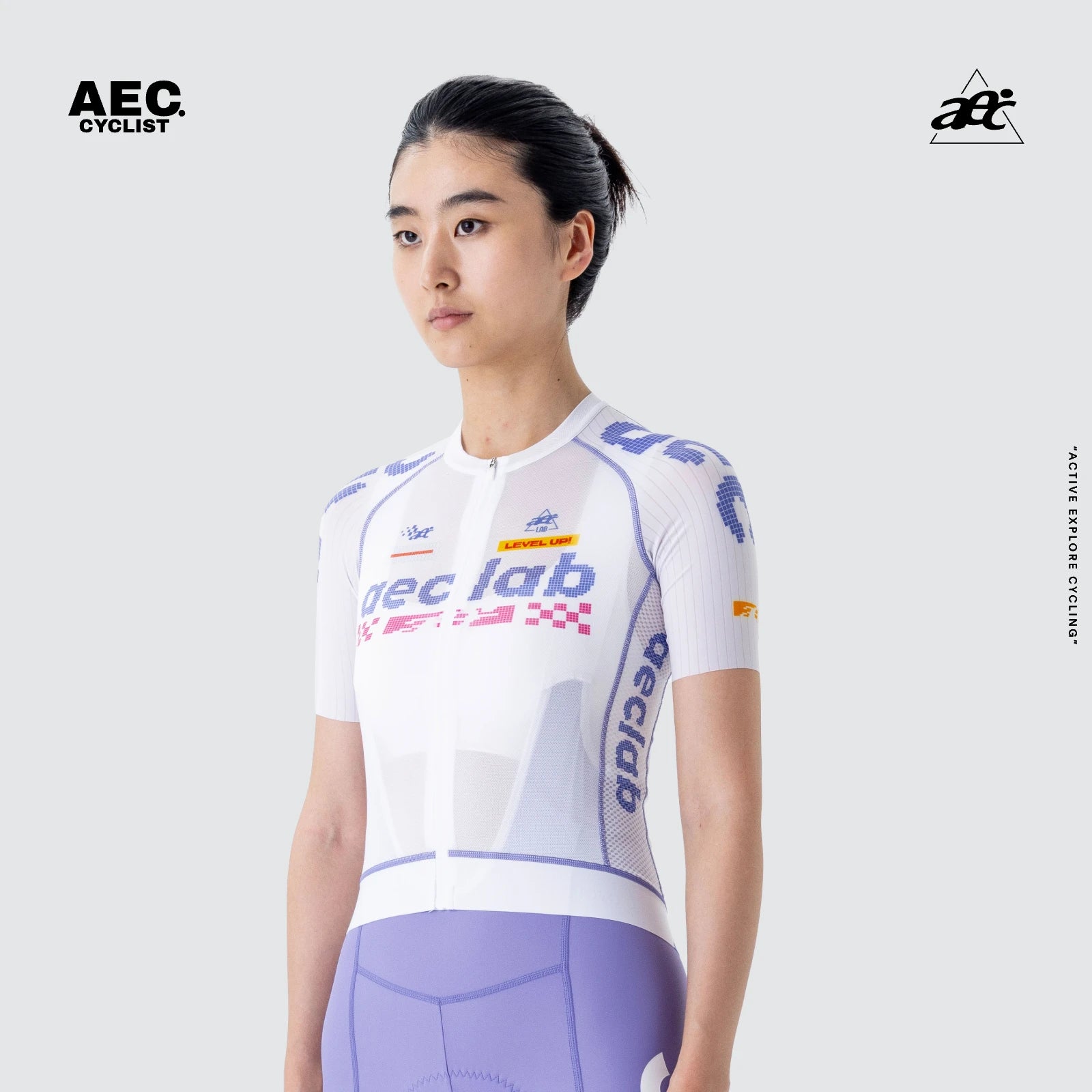 AEC Women's Pixel Game Series Short Sleeve Cycling Jersey