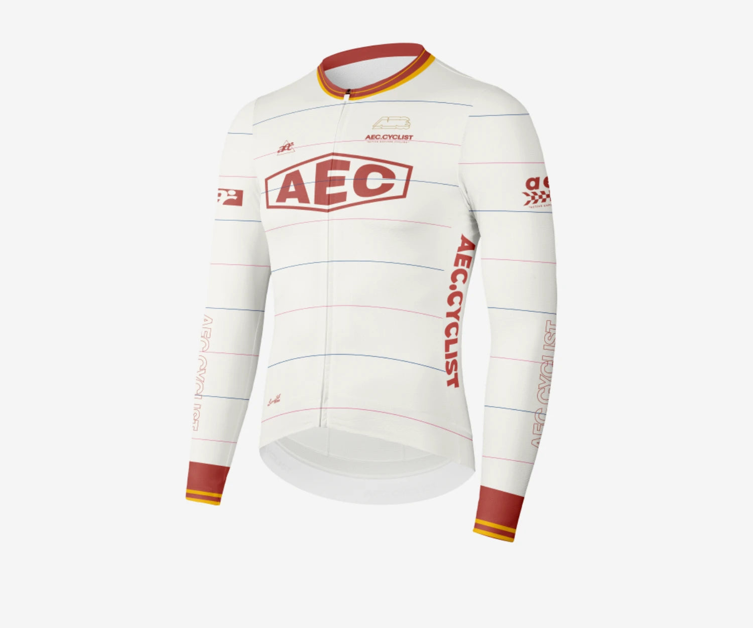 AEC Men's Parallel Line Series Long Sleeve Cycling Jersey